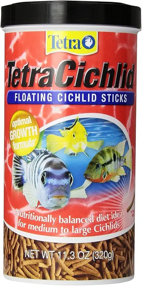 TetraCichlid Floating Cichlid Sticks 11.3 Ounces, Pond Fish Food, Nutritionally Balanced