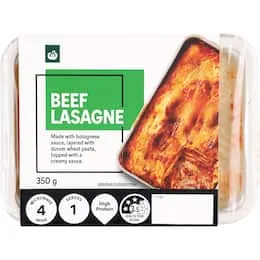 Woolworths Ready Meal Beef Lasagne 350g