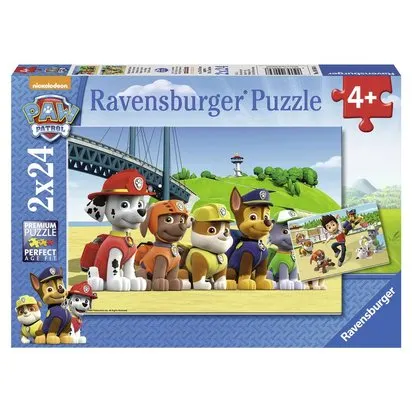 PAT'PATROUILLE - PUZZLES 2 X 24 PIECES CHIENS HEROIQUES