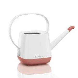 Annaffiatoio Yula, bianco/rosa cipria satinato