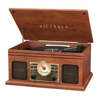 Victrola Nostalgic 4-in-1 Stereo Audio System with 3-speed Turntable