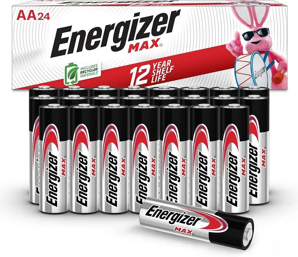 Energizer AA Batteries, MAX Double A Battery Alkaline, 24 Count