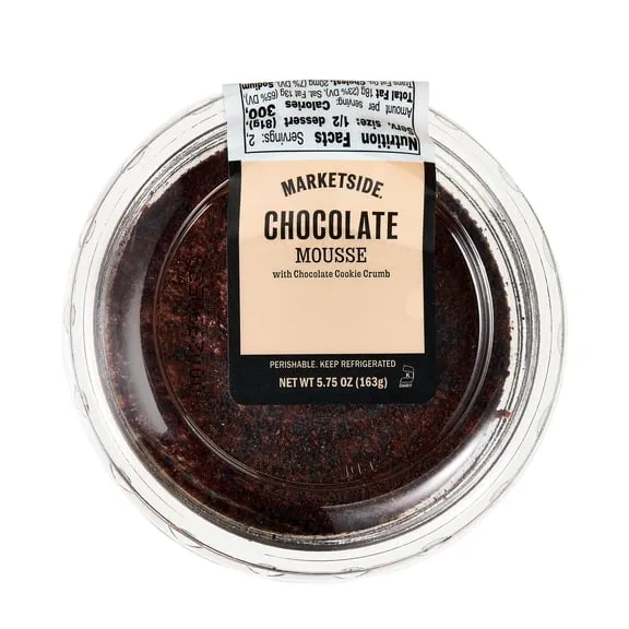 Rollback Marketside Chocolate Creamy Mousse Dessert Cup, Cookie Crumble Topping, 5.75 oz (Refrigerated) $2.56 Was $3.13 44.1 ¢/oz