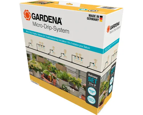 Startovací Set GARDENA micro-drip pro balkony 15 rostlin