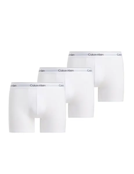 3-Pack Icon Cotton Stretch Boxer Briefs White