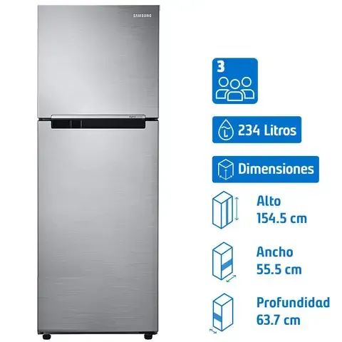 Refrigerador Top Freezer No Frost 236 Litros Inox RT22FARADS8/ZS