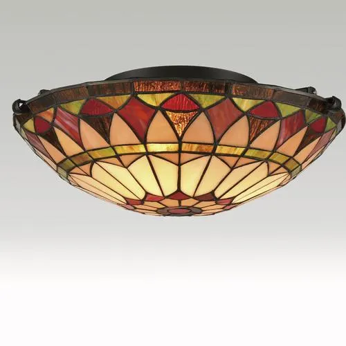 Claxy® Red 3-Light Flush Mount Ceiling Light