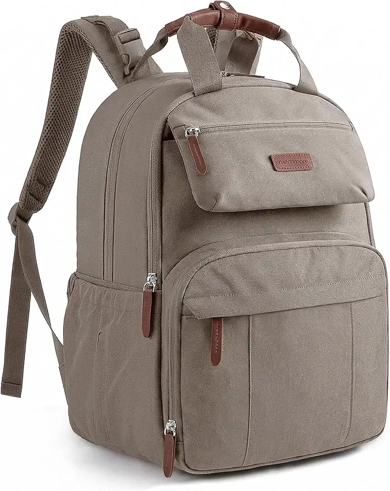 mommore Diaper Bag Backpack, Large Diaper Bag Travel Backpack for Mom Dad, Quick Access Baby Bag with Insulated Pockets, Changing Pad, Stroller Straps