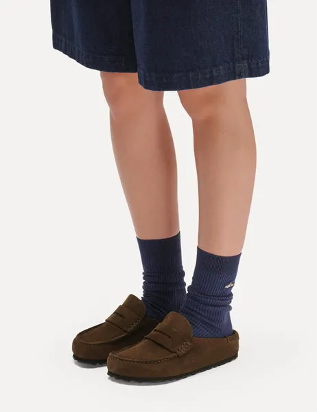 Naples Wrapped Suede Leather Loafers Carafe