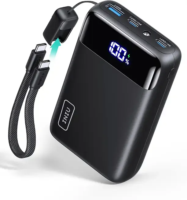 INIU Portable Charger, Smallest 22.5W 20000mAh USB C in & Out Power Bank Fast Charging, PD 3.0+QC 4.0 LED Display Phone Battery Pack Compatible with iPhone 17 16 15 14 Pro Samsung S24 Google iPad etc
