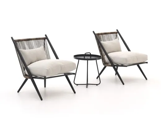 Intenso Brittoli/Pito ø 44cm lounge balkonset 3-delig