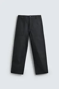 FADED STRAIGHT-LEG TROUSERS