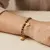 Armband in edelstaal, 2 verschillende kettingen, klaver