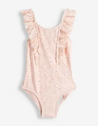 Costume da bagno - Pizzo traforato - rosa