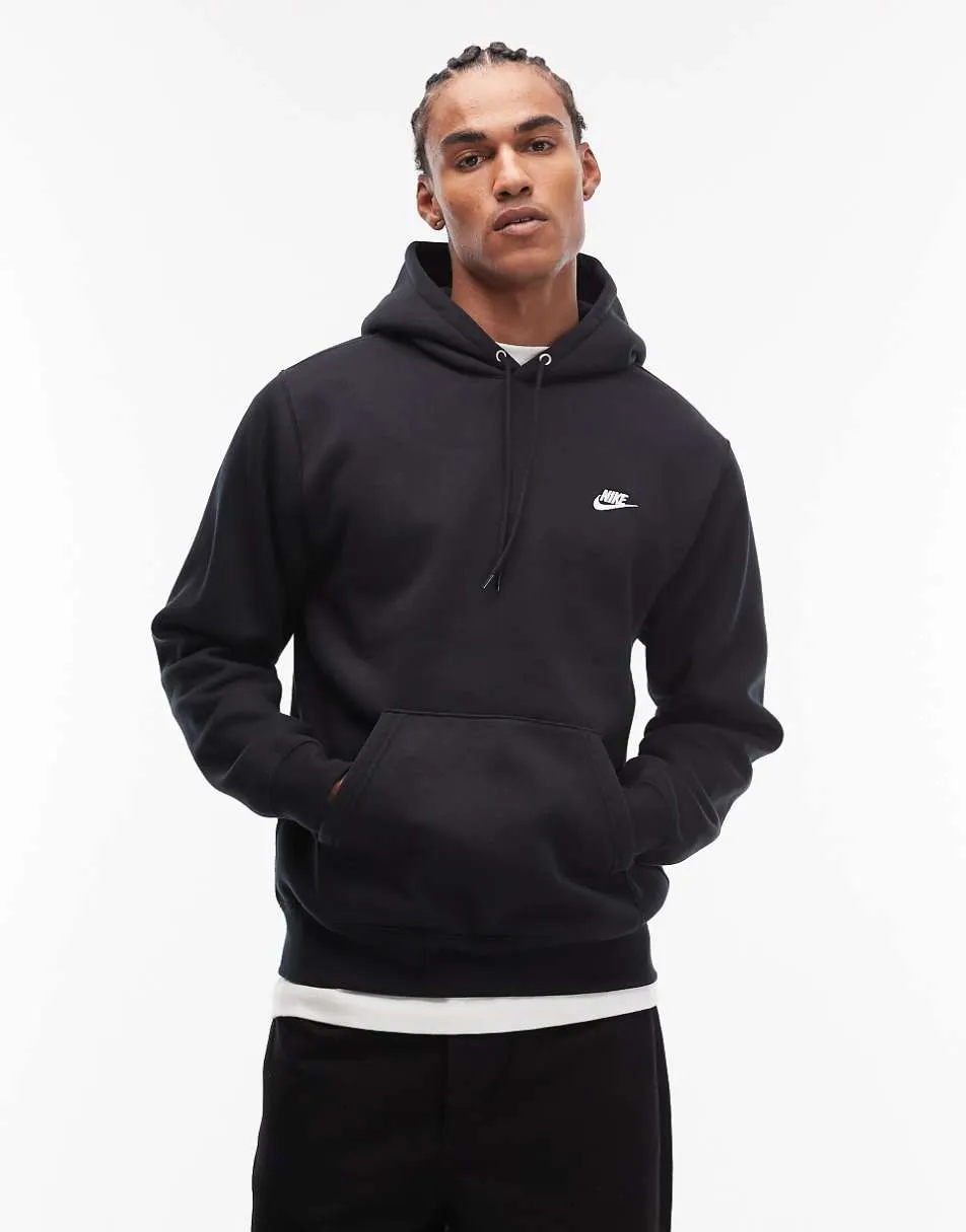 Nike Club hoodie in black