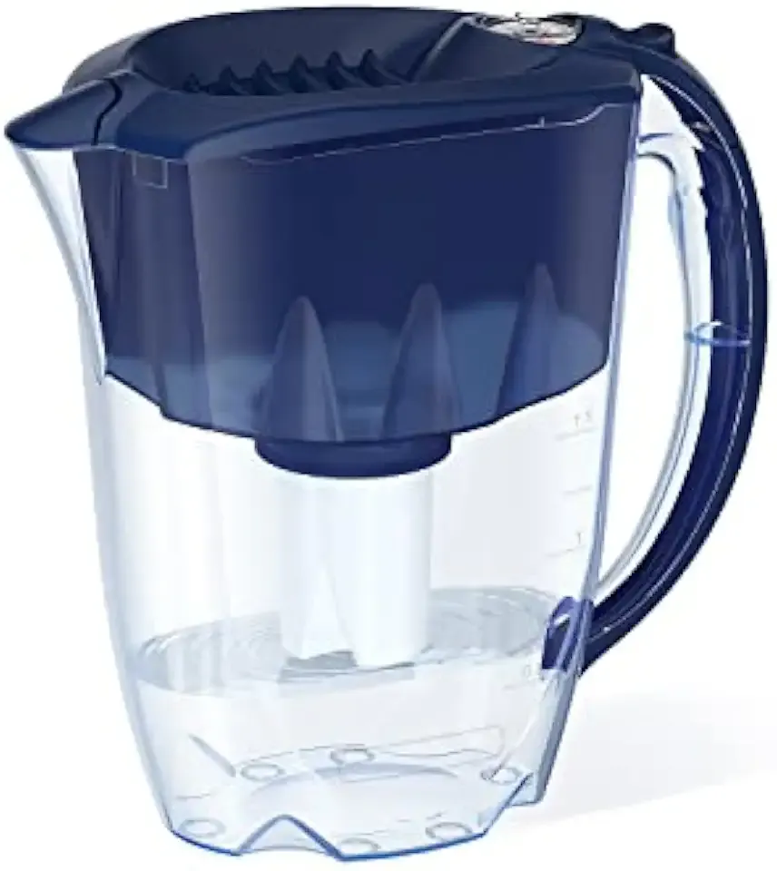 AQUAPHOR Water Filter Pitcher Ideal 7 Cup with 1 x B15 Filter - Dark Blue