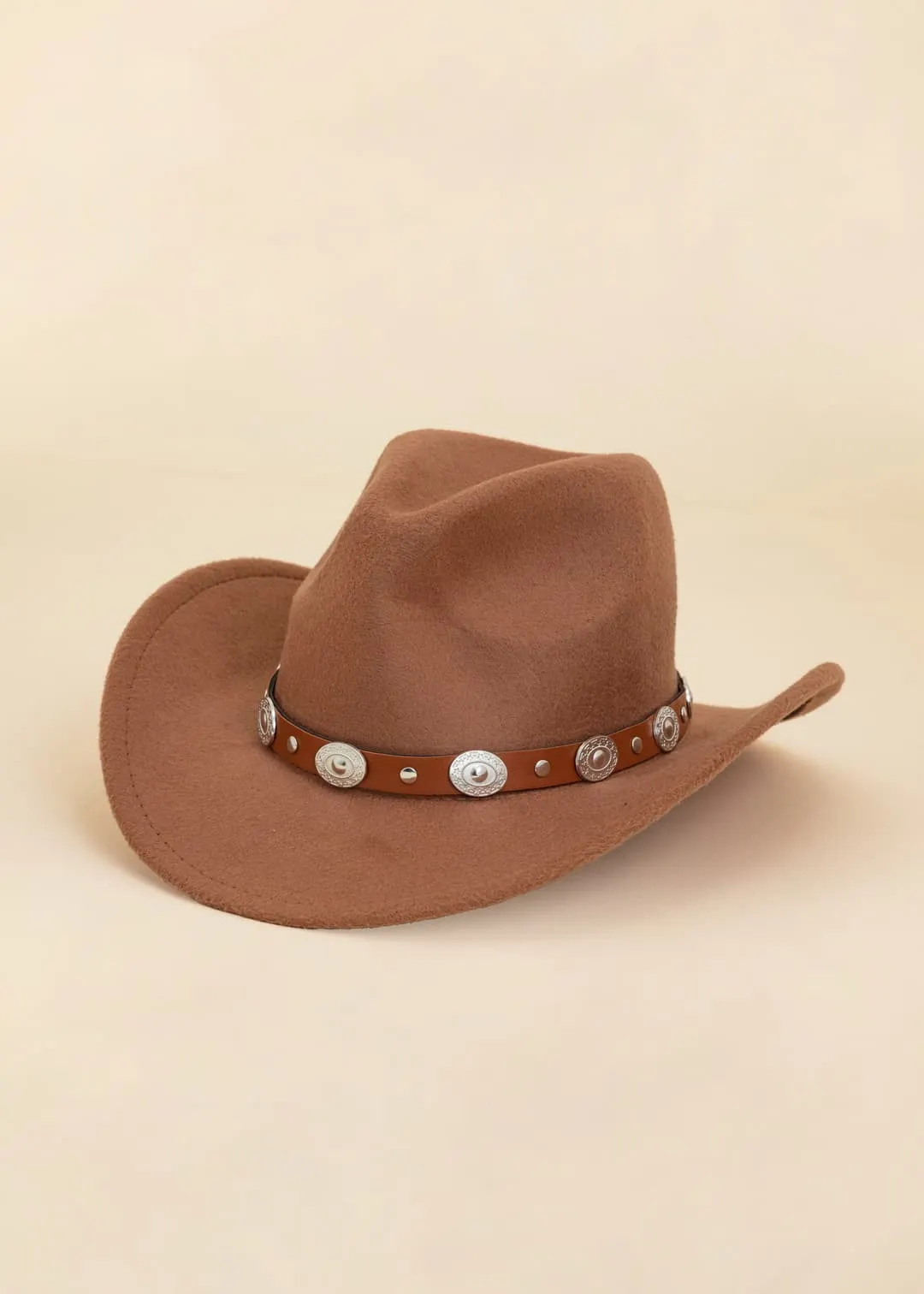 Brun cowboyhatt