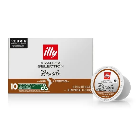 illy K-Cup Coffee Pods, Arabica Selections, Brasile, Medium Roast, 10 Ct $13.99 $3.41/oz