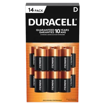 Duracell D Alkaline Batteries, 14-count