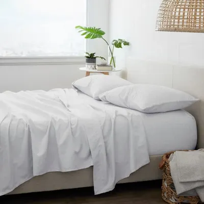 Twin extra long 180 -Thread Count Microfiber Blush Bed Sheet Set