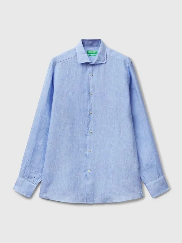 Shirt in pure linen