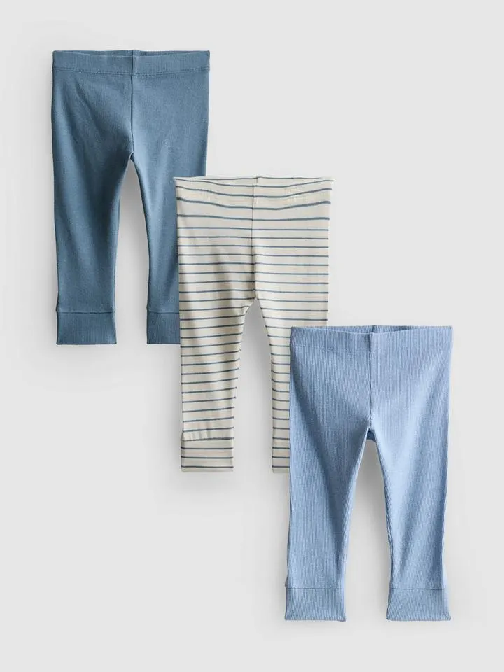 0–18 mois | Lot de 3 leggings nouveau-né