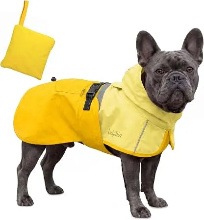 Luciphia Dog Raincoat, Adjustable Hooded…