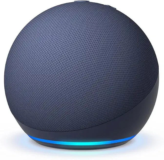 Echo Dot (newest model) - Vibrant sounding speaker, Designed for Alexa+, Great for bedrooms, dining rooms and offices, Deep Sea Blue