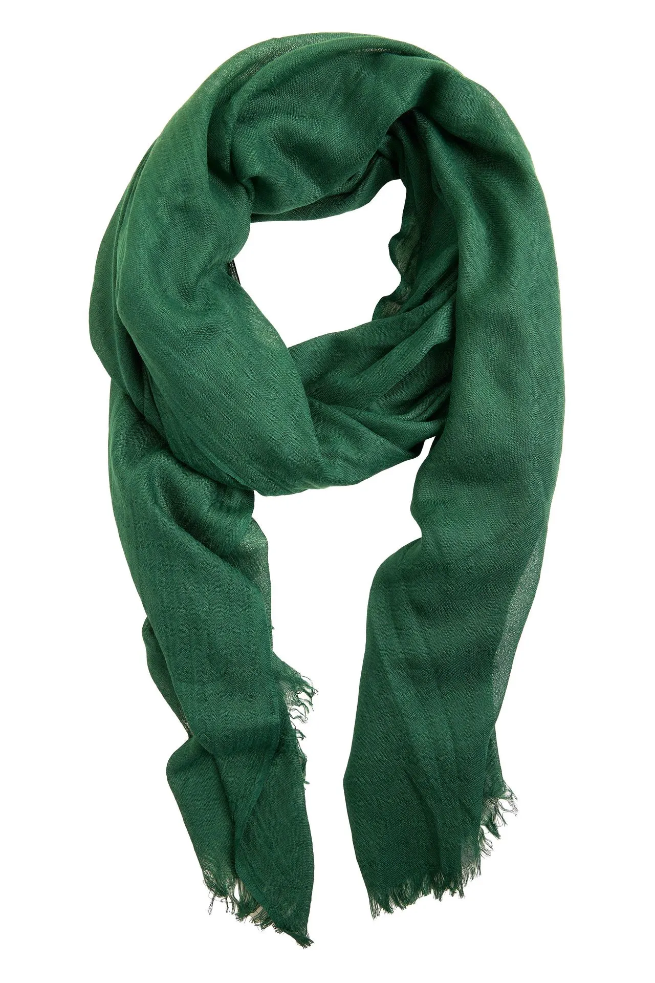 Fijngeweven groene sjaal