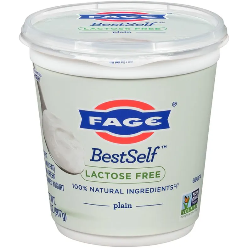 FAGE Reduced Fat, Plain Greek Yogurt - Lactose Free