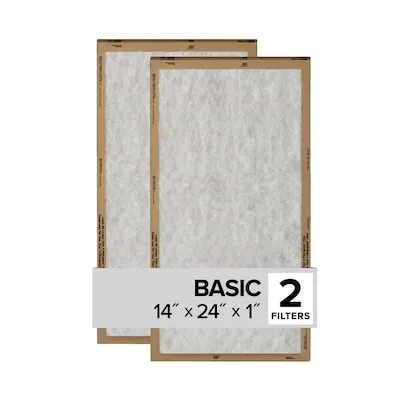 14 x 24 x 1 MERV 1 Basic flat Air Filter 2 -Pack
