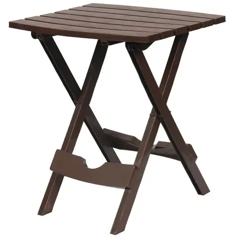 Mesa de Resina Plegable Chocolate 44x38x50