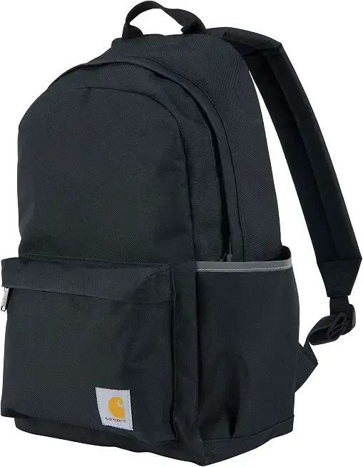 Carhartt 21L Classic Laptop Backpack, Water-Resistant Pack W/ 15" Laptop Sleeve and Organizational Compartments, Black