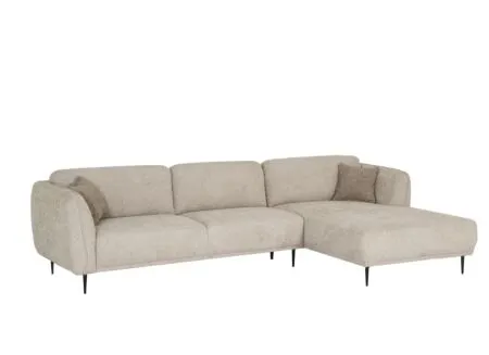 Hoeksalon Kelmis 323x178cm - stof - beige