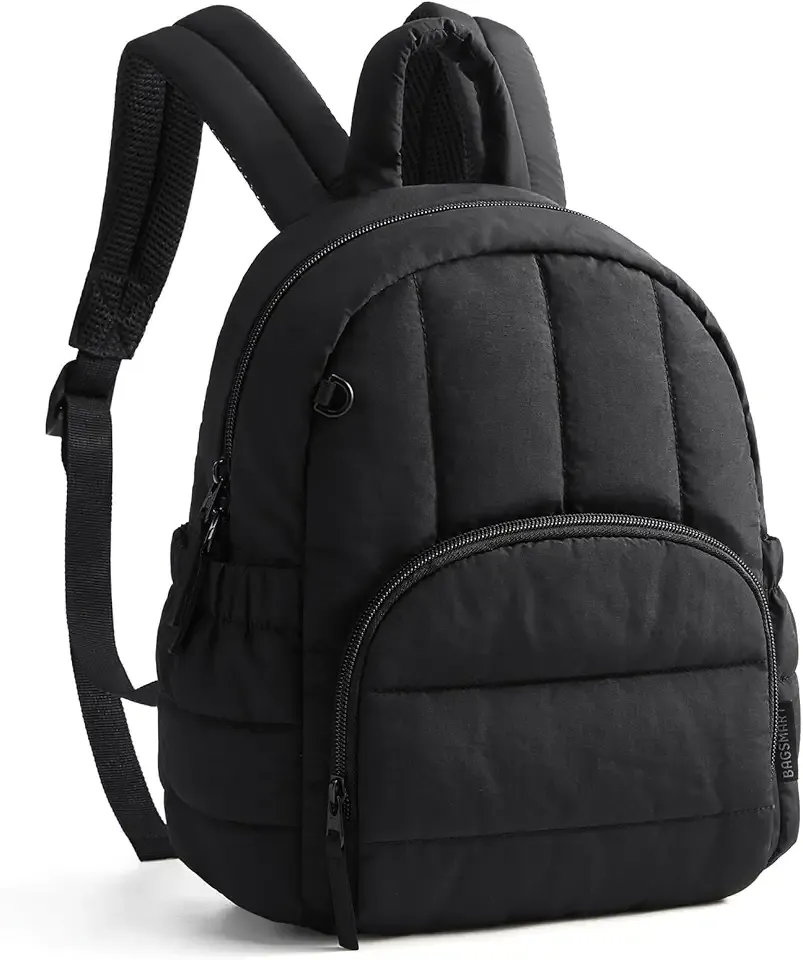 Mini Backpack for Women, Lightweight Puffer Backpack Purse, Quilted Casual Daypack, Water-Resistant Bookbag