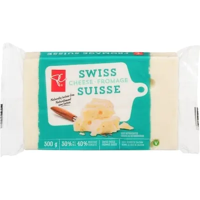 Naturally Lactose-Free Swiss Cheese