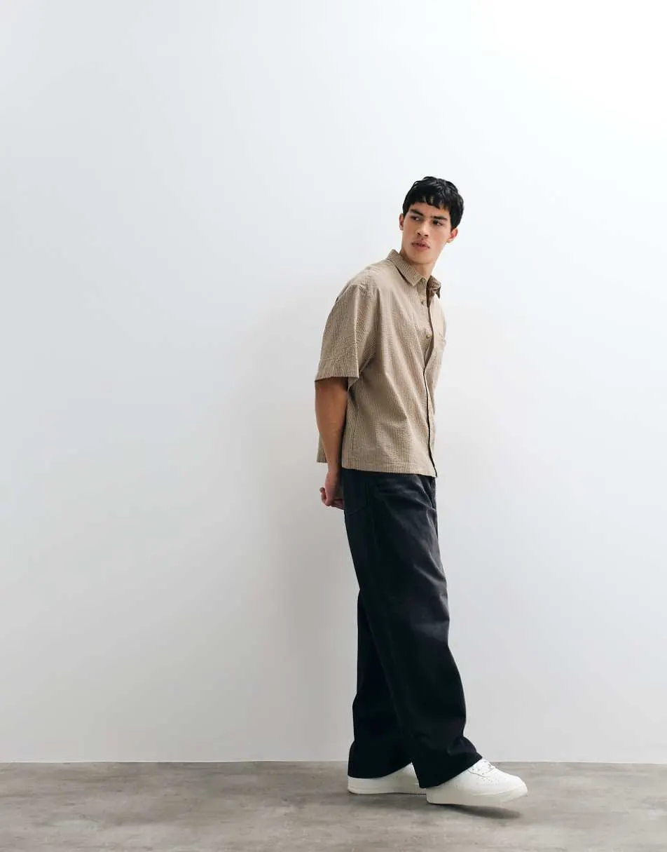 ASOS DESIGN baggy jeans in washed black