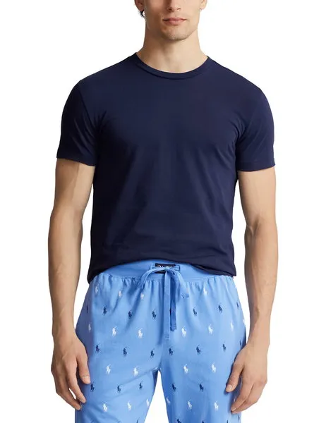 3-Pack Slim Crewneck Undershirt Navy/Blue/White