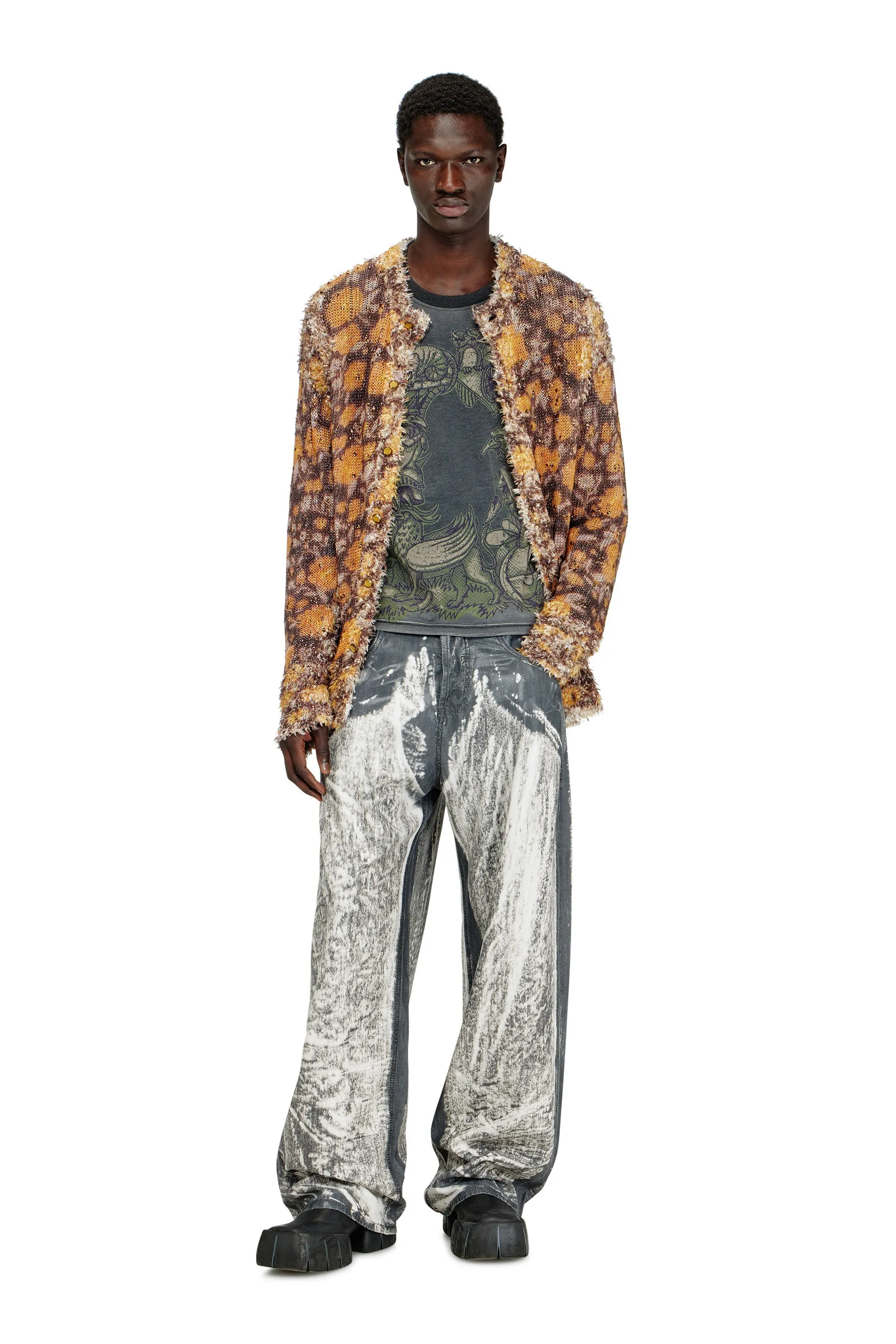 Long-sleeve T-shirt with graphic motif