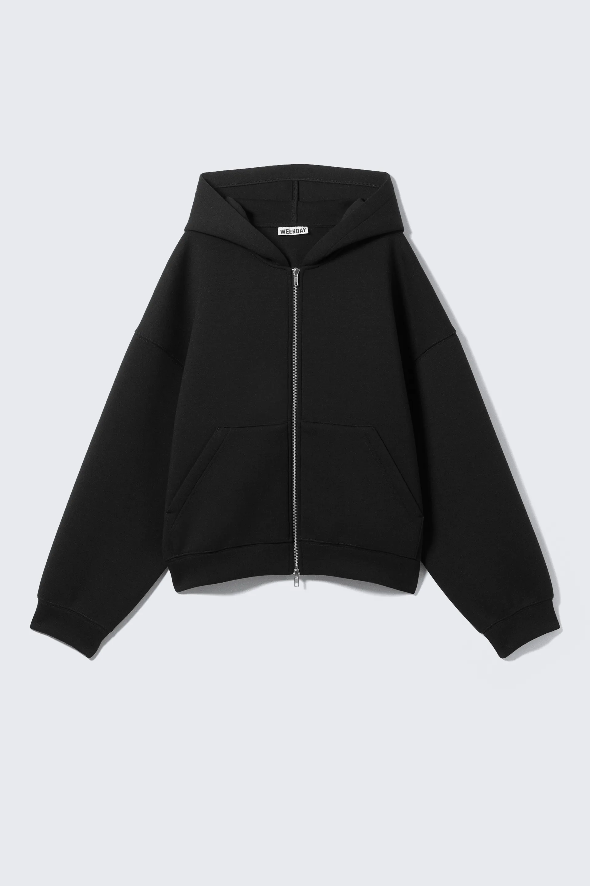 Oversized Scuba Zip-Hoodie
