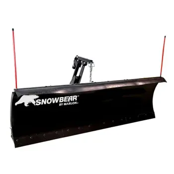 SnowBear by Marlon UNIVERSAL 84"x22" Hitch-Mounted Actuator Driven Snowplow