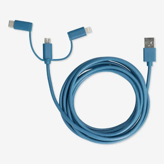 Ladekabel. For USB-C, Micro USB og lightning