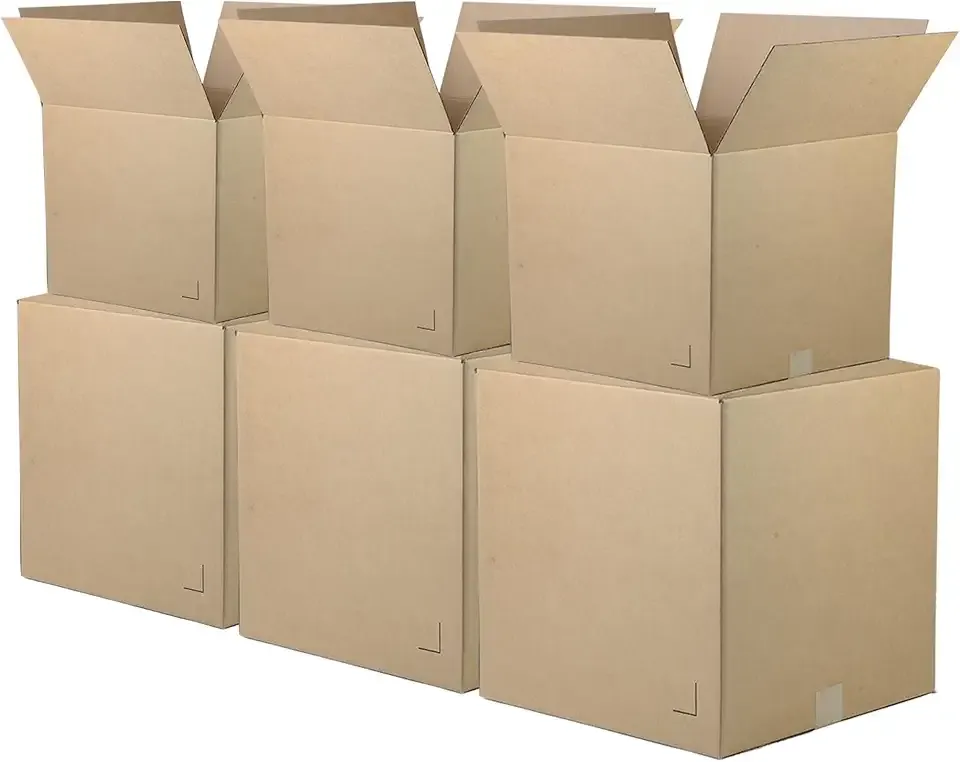 The Boxery Moving Boxes 10-Pack XX-Large | 24x24x24 inch | Durable ECT 32 Corrugated Shipping Boxes for Mailing, Packing, Moving, and Storage — Recyclable and Made in the USA