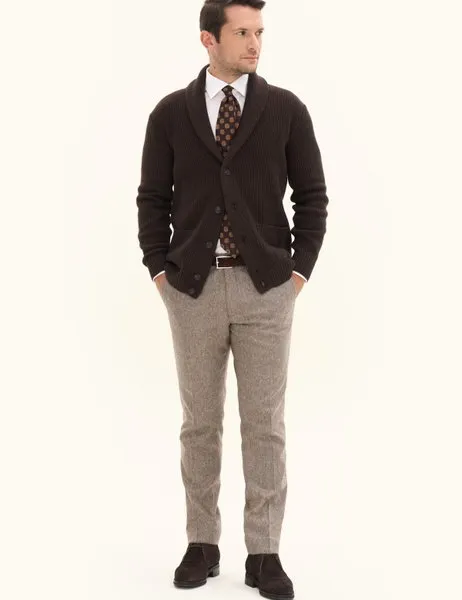 Roland Cardigan Dusk Brown