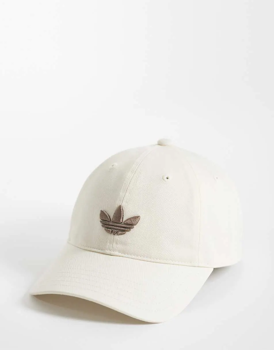 adidas Originals logo cap in beige