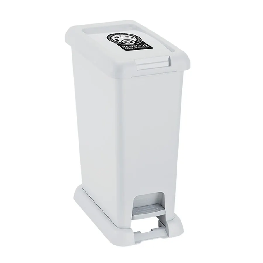 Basurero Rimax con pedal 20 lt blanco