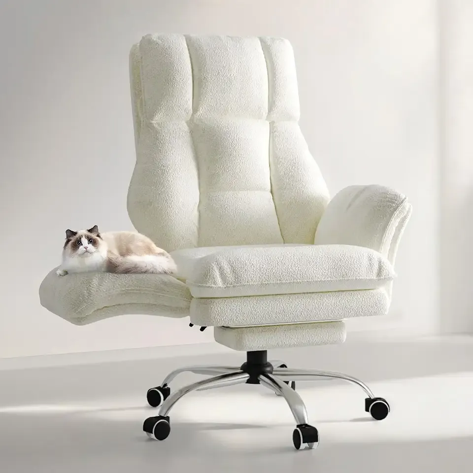 Big and Tall Office Chair, Flip Armrests for Pets & Cross Legged Sitting