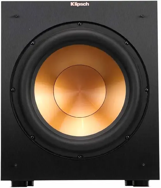 Klipsch R-12SW Powerful Deep Bass Front Firing 12" Copper-Spun Driver 400W Digital Power Subwoofer 14" X 18.5" X 16"