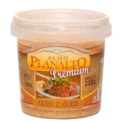 alho com óleo planalto pote 200g