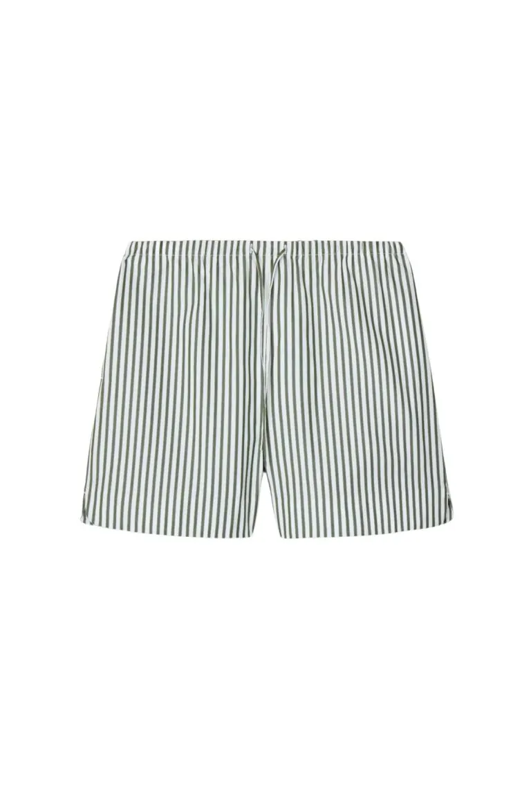 Poplin A-Line Shorts - Grønn